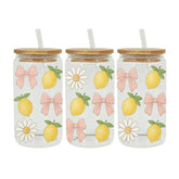 UV DTF Cup Wraps – 8 Sheets for 16oz Glass Cups, Decals & Craft Supplies (Fruit A)